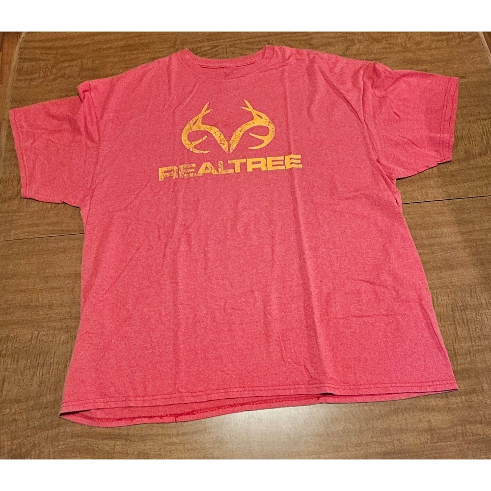 Mens Realtree Red T-Shirt 2XL XXL E14